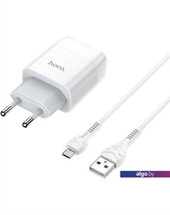 Сетевое зарядное C72A Glorious Micro-USB (белый) Hoco