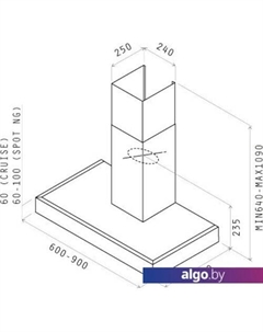 Кухонная вытяжка SPOT NG H6 IX/A/90 Elica