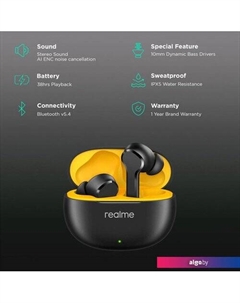 Наушники Buds T110 (черный) Realme