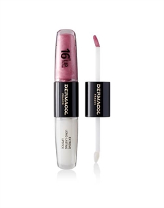 Стойкая двухсторонняя помада и блеск для губ 16H Lip Color Extreme Long-Lasting Dermacol