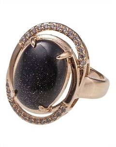 Кольцо с авантюрином "Париж" Lj