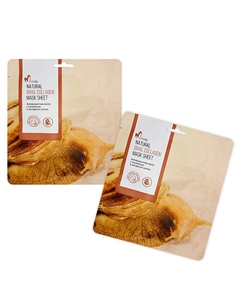 Набор масок для лица с коллагеном и экстрактом улитки (муцин), антивозрастная, тканевая, 2 шт 2 Mirida