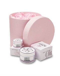 Набор 2 в 1 дневных кремов для лица и глаз антивозрастных с регенерирующим эффектом 65 Aomy