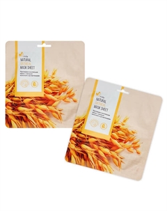 Набор масок для лица с овсяным молочком и пантенолом, 2 шт 2 Mirida