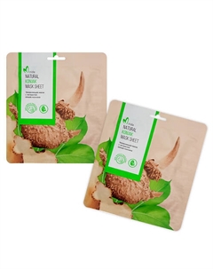 Набор увлажняющих масок для лица с экстрактом коньяк-маннана, 2 шт 2 Mirida