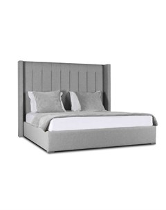 Кровать berkley winged vertical bed collection 200 200 серый 218x160x215 см Idealbeds