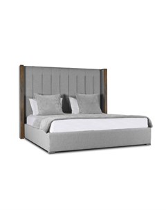 Кровать berkley winged vertical bed wood collection 200 200 серый 218x160x215 см Idealbeds