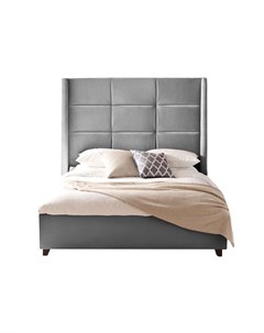 Кровать harold 200 200 серый 210x160x215 см Idealbeds