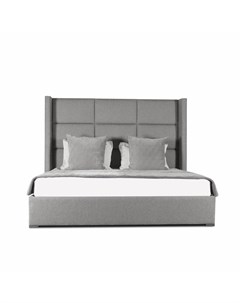 Кровать berkley winged cube bed collection 180 200 серый 198x160x215 см Idealbeds