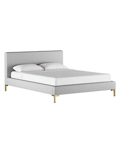 Кровать landy bed 160 200 серый 160x100x212 см Idealbeds