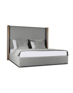 Кровать berkley winged plain bed wood collection 160 200 серый 178x160x215 см Idealbeds