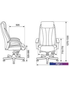 Кресло T-9922WALNUT/CHOK (светло-коричневый) Бюрократ