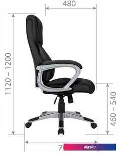 Кресло CH665 (экокожа, черный) Chairman