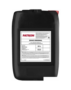 Моторное масло 5W-40 20л Патрон