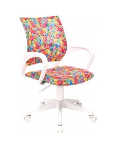 Компьютерное кресло Burokids 1W 1920557 (мультиколор алфавит/пластик белый) Бюрократ