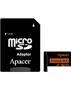 Карта памяти microSDXC AP256GMCSX10U8-R 256GB (с адаптером) Apacer