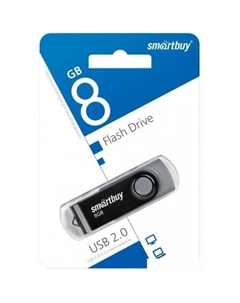 USB Flash Twist 8GB (черный) Smartbuy