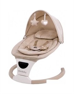 Шезлонг Teddy Swing AB24-22TED/03 (бежевый) Amarobaby