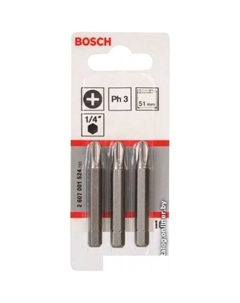 Набор бит 2607001524 (3 предмета) Bosch