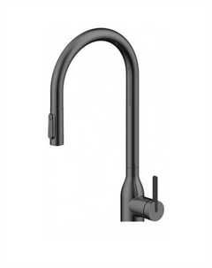 Смеситель Iniversal Un213880-GM (черный/вороненая сталь) Paulmark