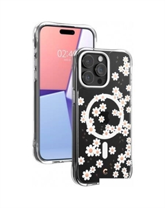 Чехол для телефона Cyrill Cecile Mag для iPhone 15 Pro Max ACS06624 (прозрачный/цветы) Spigen