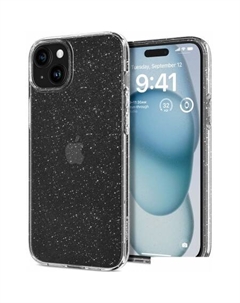 Чехол для телефона Liquid Crystal Glitter для iPhone 15 ACS06788 (затемненный/прозрачный) Spigen