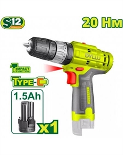 Ударная дрель-шуруповерт DTCDS540 (с 1-им АКБ) Dyllu