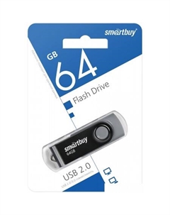 USB Flash Twist 64GB (черный) Smartbuy