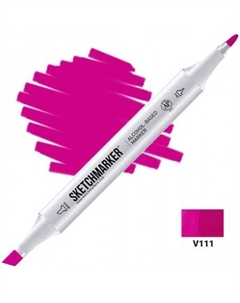 Маркер художественный Двусторонний V111 SM-V111 (розовый стальной) Sketchmarker
