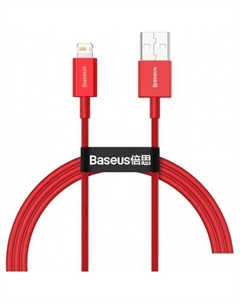 Кабель Superior USB Type-A - Lightning (1 м, красный) Baseus