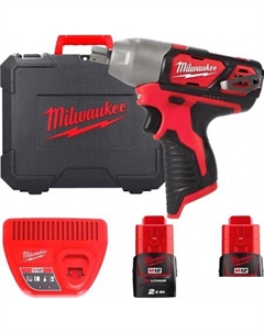 Гайковерт M12 M12BIW12-202C 4933447133 (с 2-мя АКБ, кейс) Milwaukee