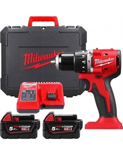 Ударная дрель-шуруповерт M18 M18BLPDRC-502C 4933492826 (с 2-мя АКБ 5 Ач, кейс) Milwaukee