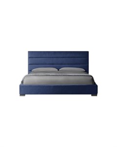 Мягкая кровать modena horizon синий 170x130x212 см Idealbeds