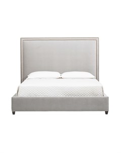 Мягкая кровать kino серый 180x140 см Icon designe