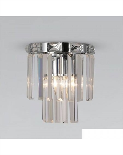 Люстра средней высоты Elegante 10130/1 хром/прозрачный хрусталь Strotskis Евросвет