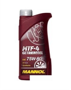Трансмиссионное масло MTF-4 Getriebeoel 75W-80 API GL-4 1л Mannol