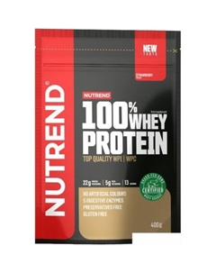 100% Whey Protein (400г, клубника) Nutrend