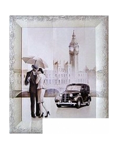 Картина Свидание в Лондоне 8Л0485 (в раме) Декарт