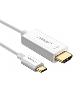 Кабель MM121 HDMI - USB Type-C (1.5 м, белый) Ugreen