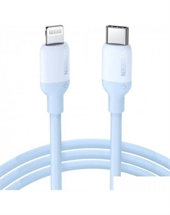 Кабель US387 20313 USB Type-C - Lightning (1 м, голубой) Ugreen