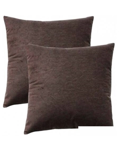 Декоративная подушка Velours 49-852 (2шт, темно-коричневый) Matex