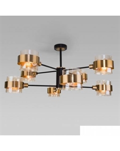 Люстра средней высоты 70127/8 (черный) Евросвет