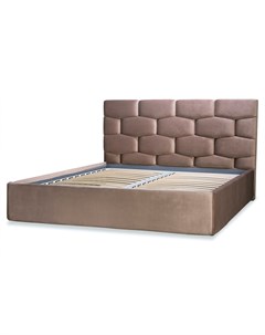 Мягкая кровать renzo коричневый 170x130x220 см Idealbeds
