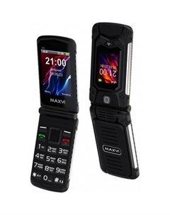 Кнопочный телефон Maxvi E10 (черный)