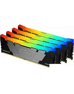Оперативная память FURY Renegade RGB 4x8ГБ DDR4 3200 МГц KF432C16RB2AK4/32 Kingston