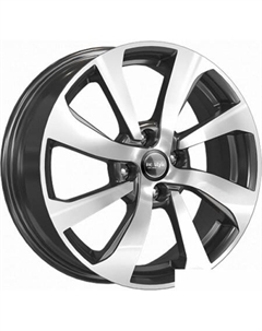 Литые диски КС893 16x6" 4x100мм DIA 54.1мм ET 49мм Алмаз черный K&k