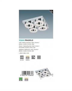 Припотолочная люстра Fradelo 95664 Eglo