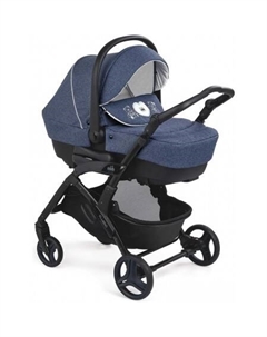 Универсальная коляска Tris Fluido Easy 0-15кг (3 в 1, медведь/синий) Cam