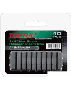 Набор бит FSDA0805G (10 предметов) Toptul