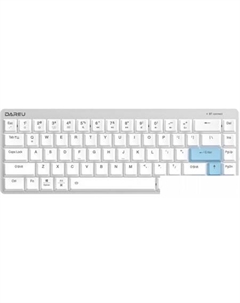 Клавиатура EK868 (Kaihl Brown switch, White-Blue) Dareu